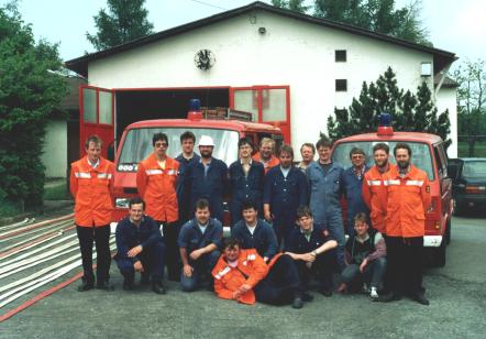 Das Löwener Team bei den Leistungswettkämpfen 1993