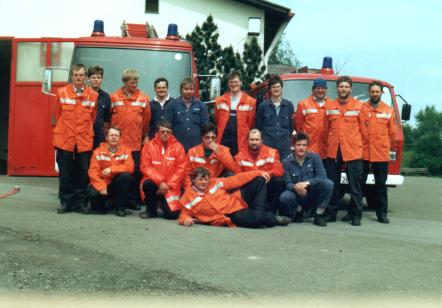 Das Löwener Team bei den Leistungswettkämpfen 1994